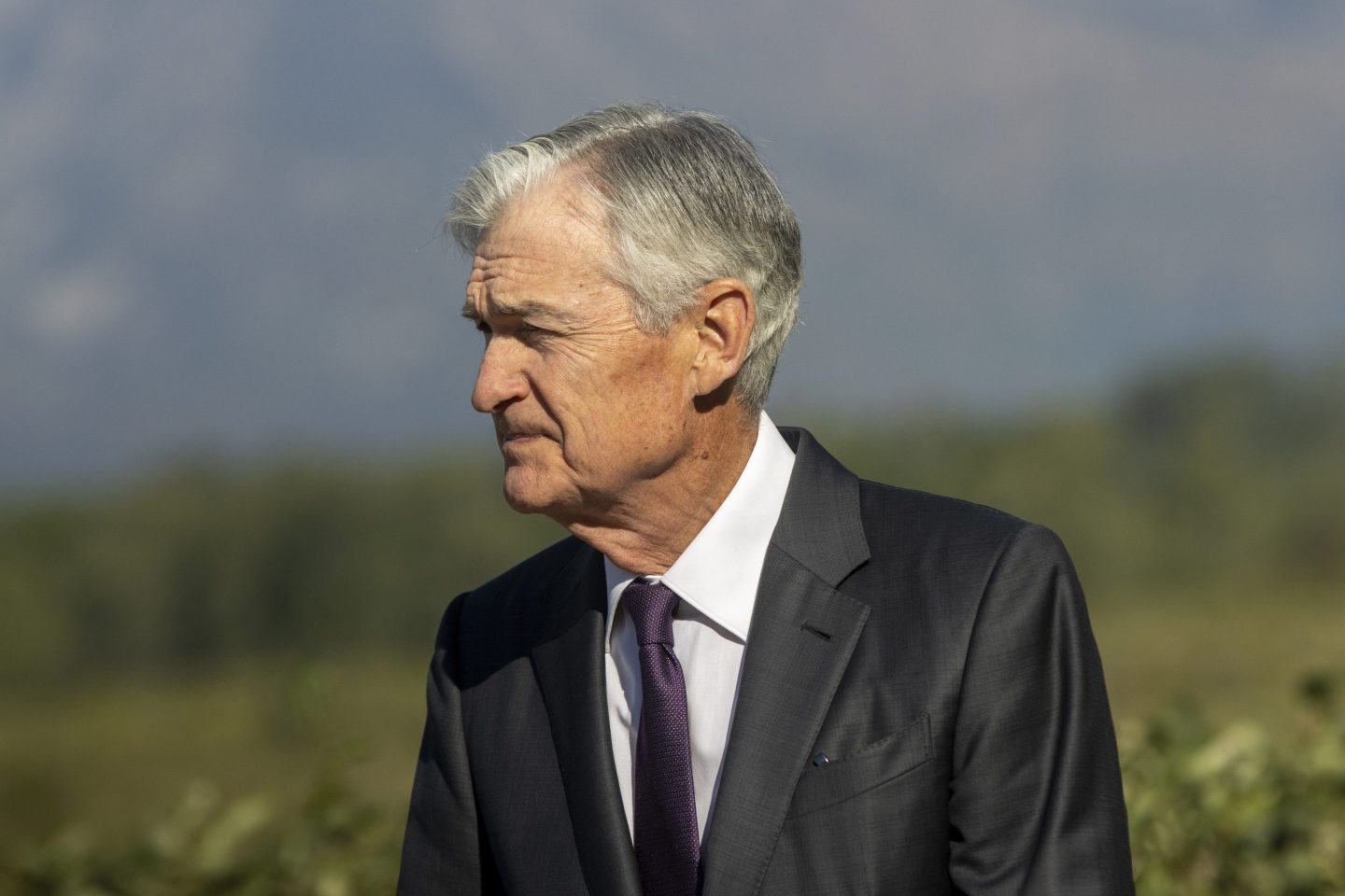 JACKSON HOLE, WYOMING - AUGUST 22: Federal Reserve Chairman Jerome Powell is seen walking in Grand Teton National Park on August 22, 2025 near Jackson Hole, Wyoming. Powell spoke Friday at the annual Jackson Hole Economic Symposium. (Photo by Natalie Behring/Getty Images)