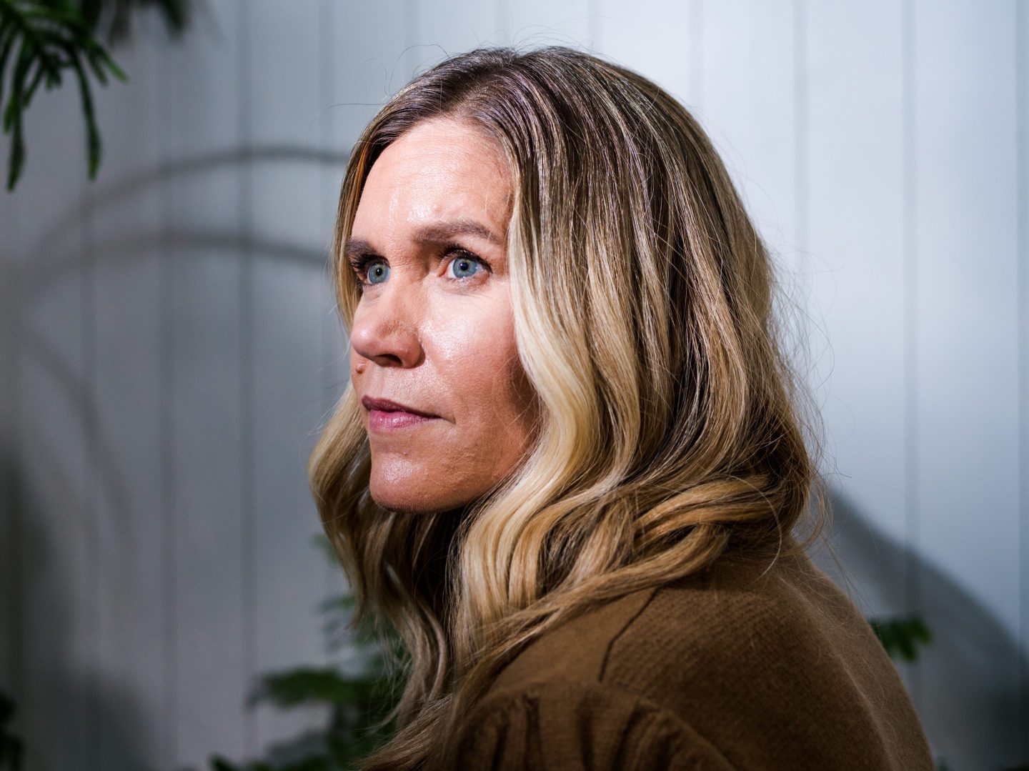 Claire McDonough, chief financial officer of Rivian Automotive Inc., in Normal, Illinois, U.S., on Tuesday, March 22, 2022. McDonough helped the EV startup notch a $13.7 billion IPO. Photographer: Sebastian Hidalgo/Bloomberg via Getty Images