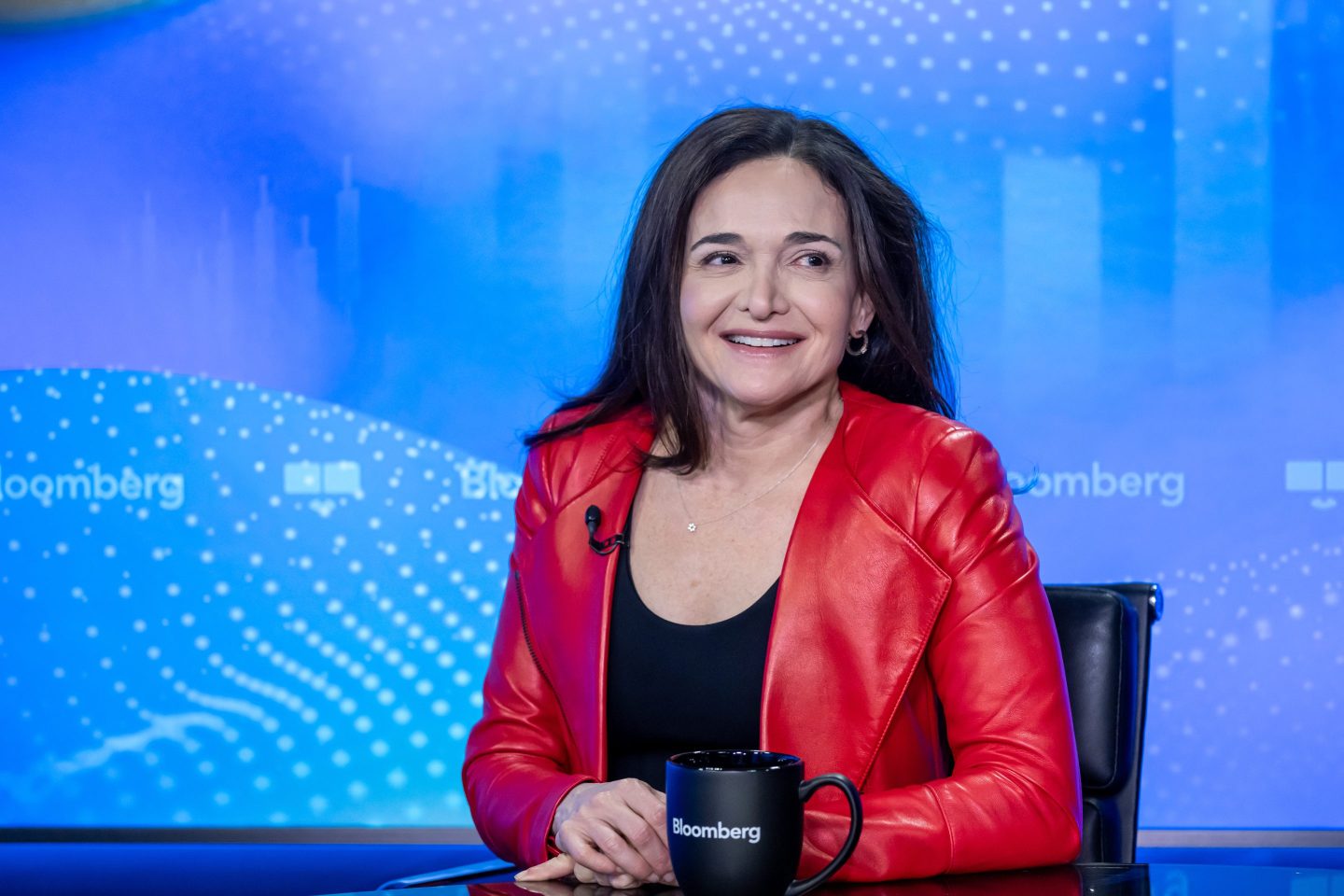 Sheryl Sandberg, former chief operating officer of Meta Platforms Inc., during a Bloomberg Television interview in San Francisco, California, US, on Tuesday, Dec. 9, 2025. Sandberg, the former Meta Platforms Inc. executive who encouraged women to work harder and more purposefully toward promotions in her 2013 book Lean In, says women's ambitions remain strong and it's their employers that have pulled support. Photographer: David Paul Morris/Bloomberg via Getty Images
