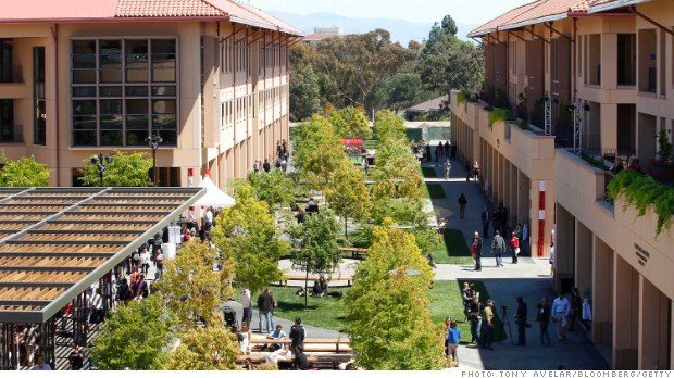 The Stanford Graduate School of Business celebrates the grand opening of the Knight Management Center on the Stanford campus in Palo Alto, California, U.S., on Friday, April 29, 2011. The $345 million facility contains eight environmentally sustainable buildings on 12.5 acres. Funding for the facility was led by Nike Inc. founder, Philip H. Knight. Photographer: Tony Avelar/Bloomberg