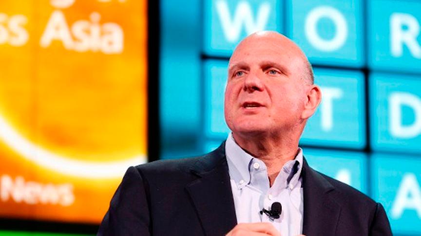 Steve Ballmer, chief executive officer of Microsoft Corp., speaks during a media event launching Windows Phone 8 in San Francisco, California, U.S., on Monday, Oct. 29, 2012. Photographer: Tony Avelar/Bloomberg