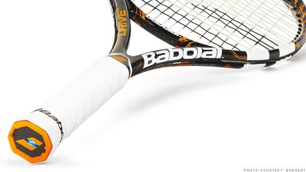 A tennis racquet that isn’t just strung, but wired