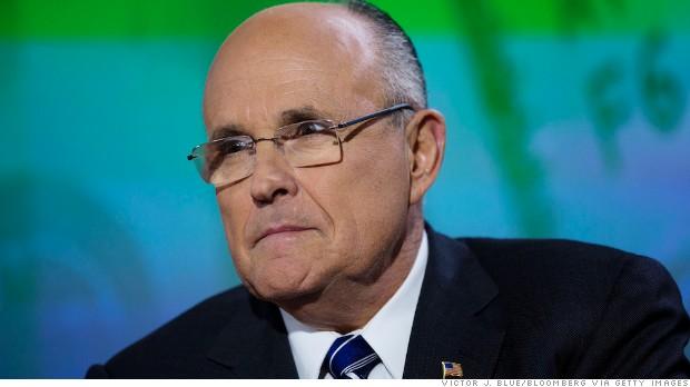 Rudy Giuliani, former mayor of New York, listens during a Bloomberg Television interview in New York, U.S., on Wednesday, March, 6, 2013. Giuliani currently serves as the chief executive officer of Giuliani Partners LLC consulting firm and as a partner at Bracewell & Giuliani LLP law firm. Photographer: Victor J. Blue/Bloomberg via Getty Images
