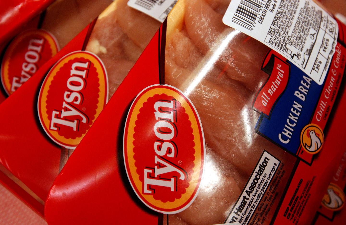 Package of Tyson meats.
