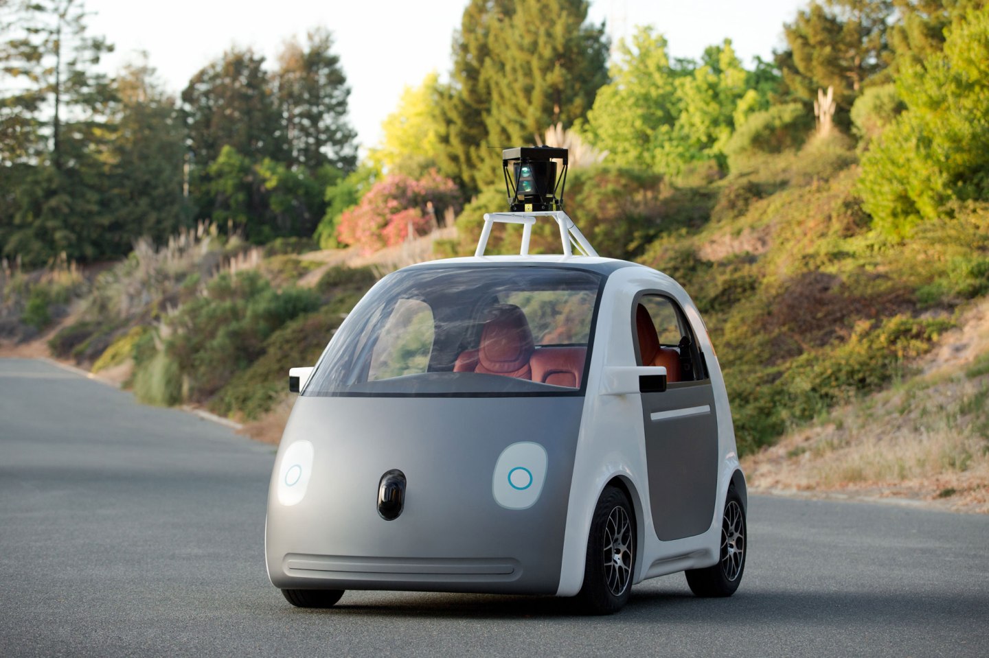 One of Google's self-driving cars.