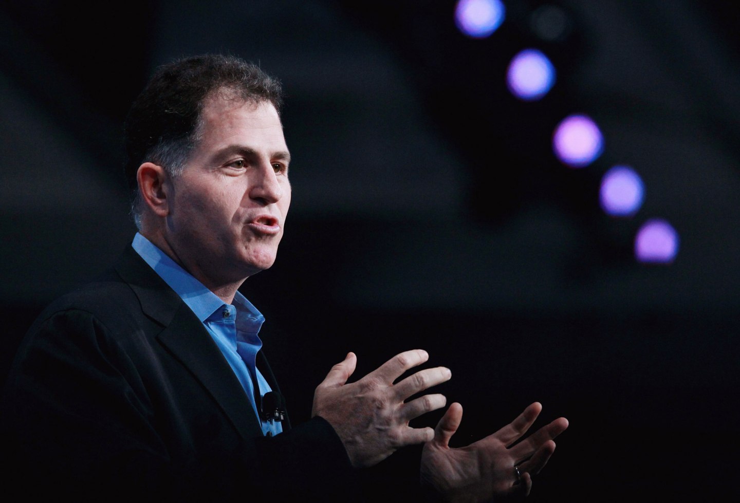 SAN FRANCISCO - SEPTEMBER 22: Dell CEO Michael Dell delivers a keynote address during the 2010 Oracle Open World conference on September 22, 2010 in San Francisco, California. The Oracle Open World runs through September 23. (Photo by Justin Sullivan/Getty Images) *** Local Caption *** Michael Dell