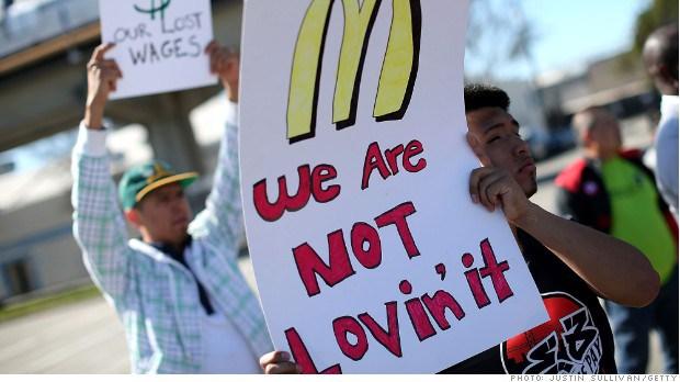 McDonalds protestors arrested outside company’s headquarters