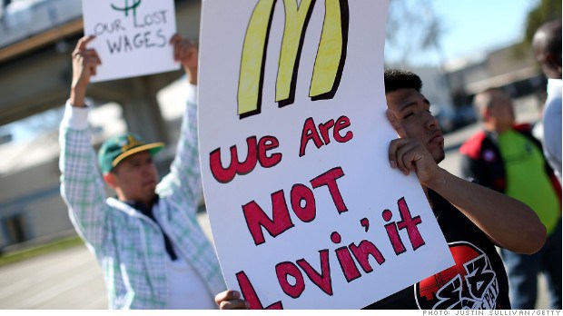 McDonalds protestors arrested outside company’s headquarters