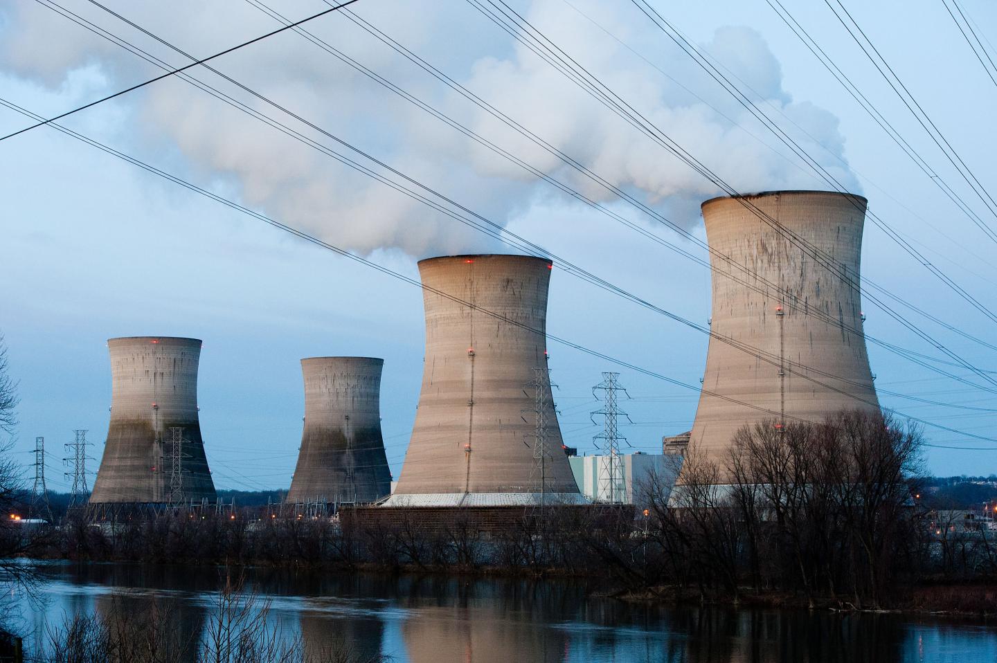 The Three Mile Island Nuclear Plant near Middletown, Pennsylvania. The facility first came online in 1974.