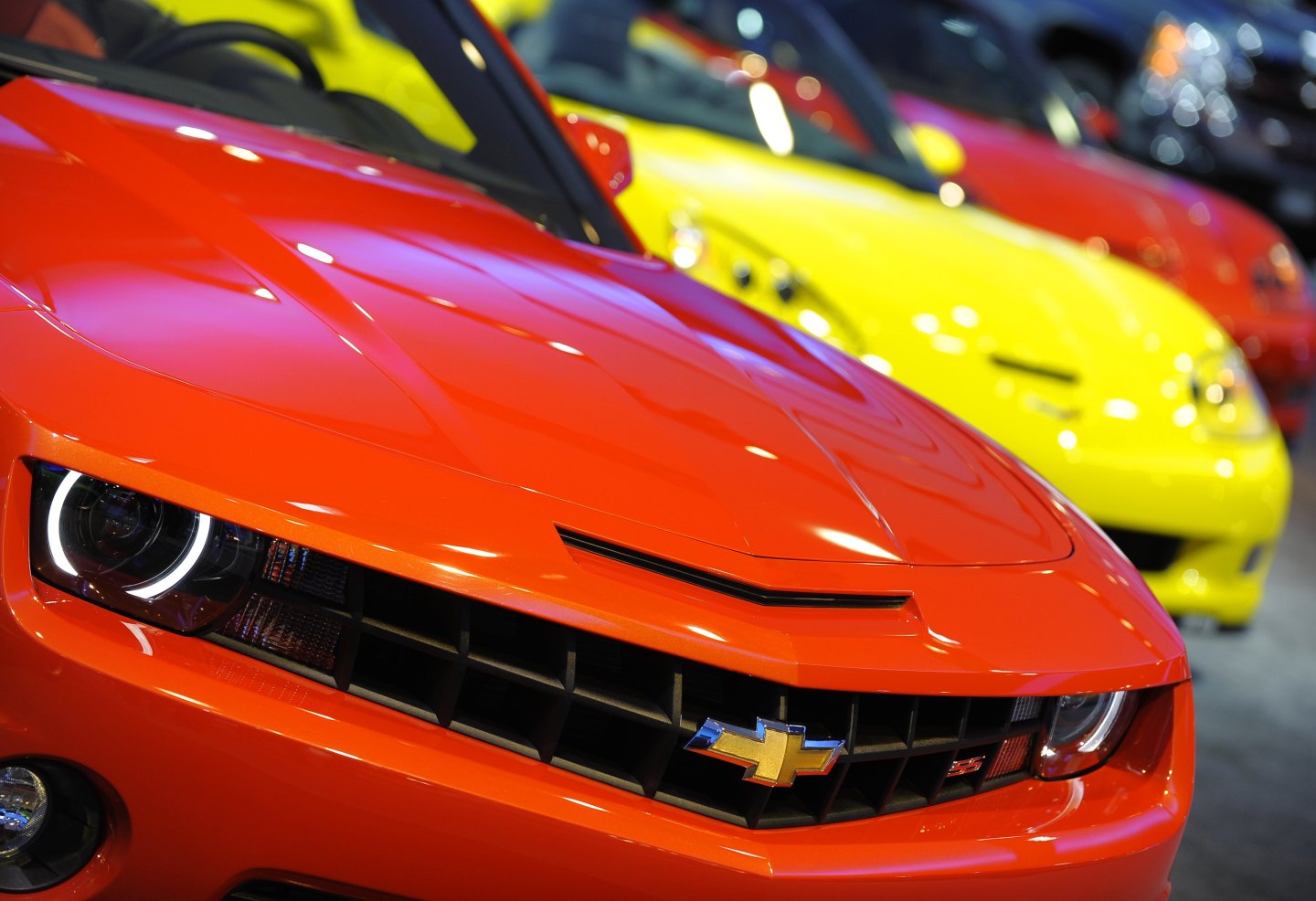 The Chevrolet Camaro and Corvette during