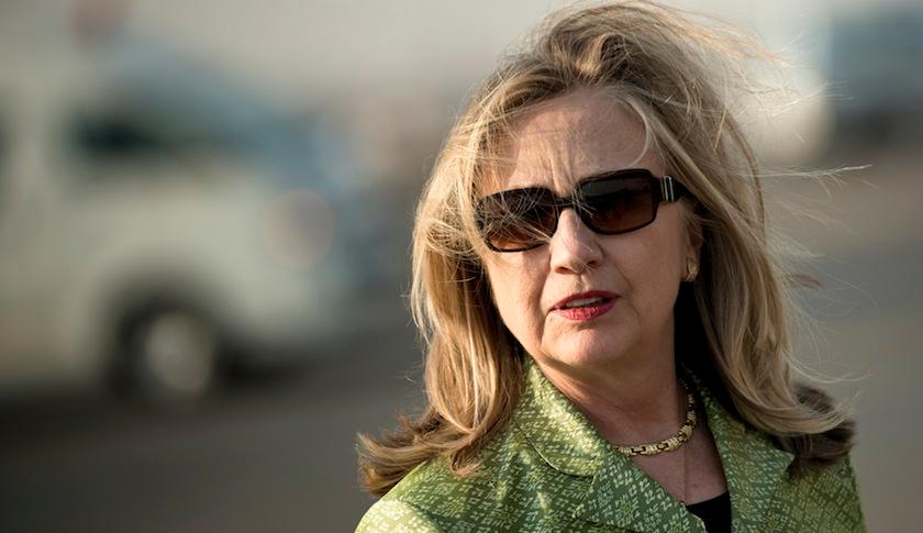 Hillary Clinton at Cairo International Airport