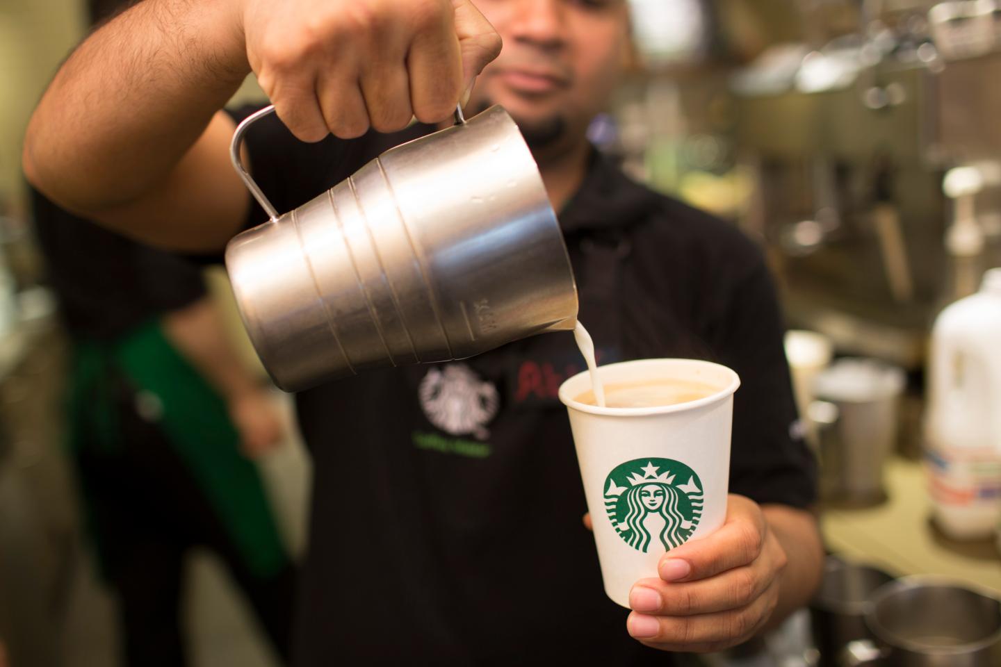 Operations Inside A Starbucks Corp. Coffee Shop