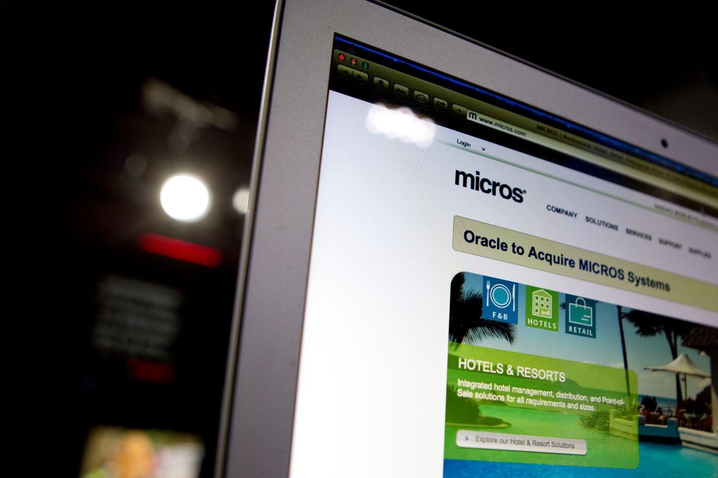 The Micros Systems website.