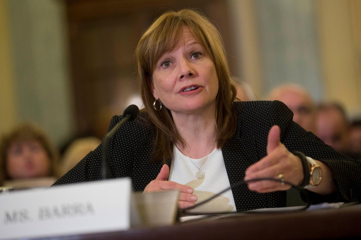 GM CEO Mary Barra Testifies At Senate Consumer Protection Panel Over Recall