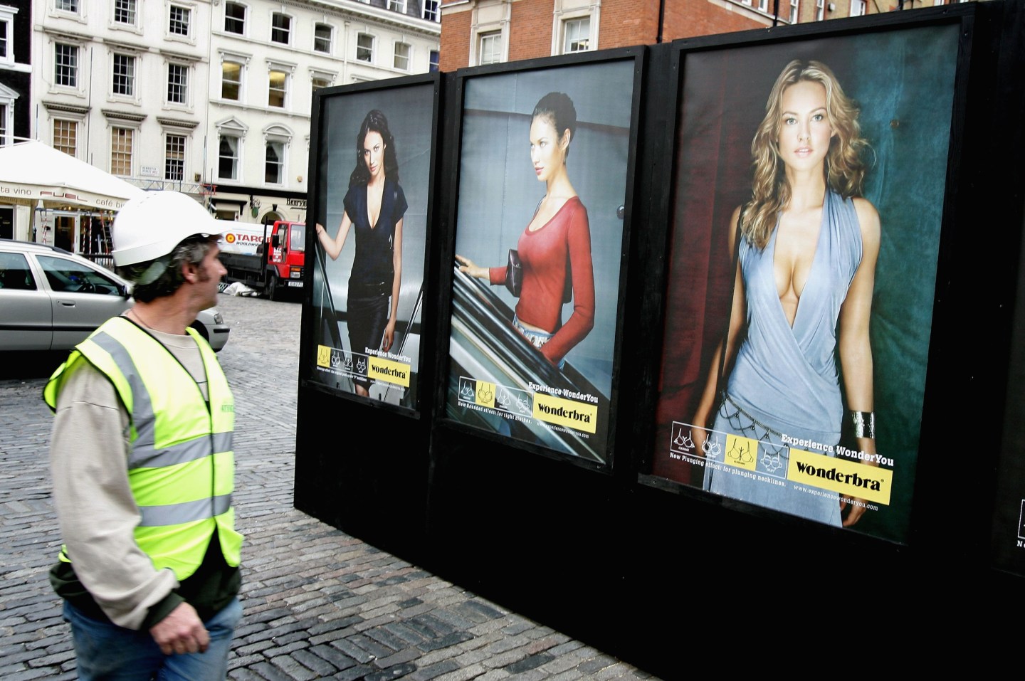 A Wonderbra billboard.
