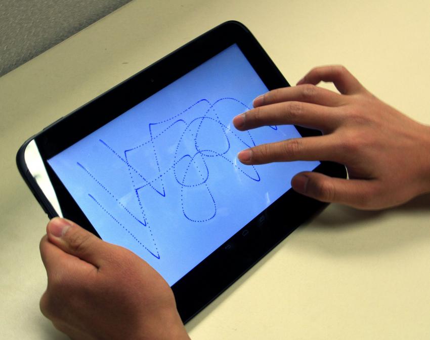 A hand-drawn scribble may be more effective than a PIN or pattern, according to a new study.