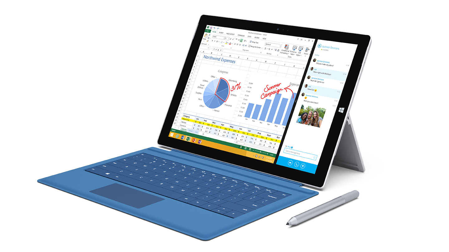 Microsoft's Surface Pro 3 tablet computer.