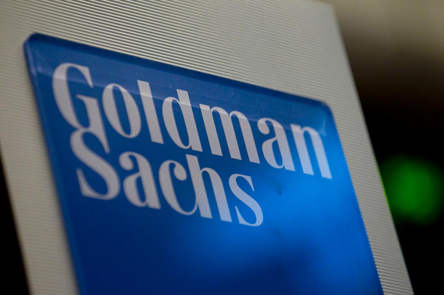 Goldman Sachs Group Inc. signage.