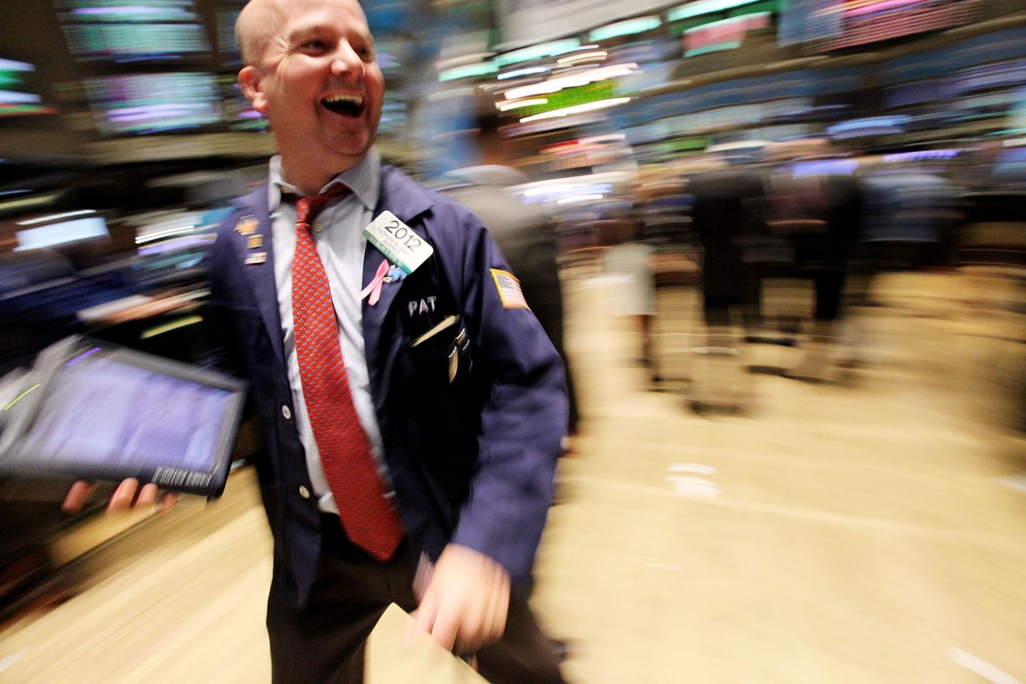 NYSE trader.