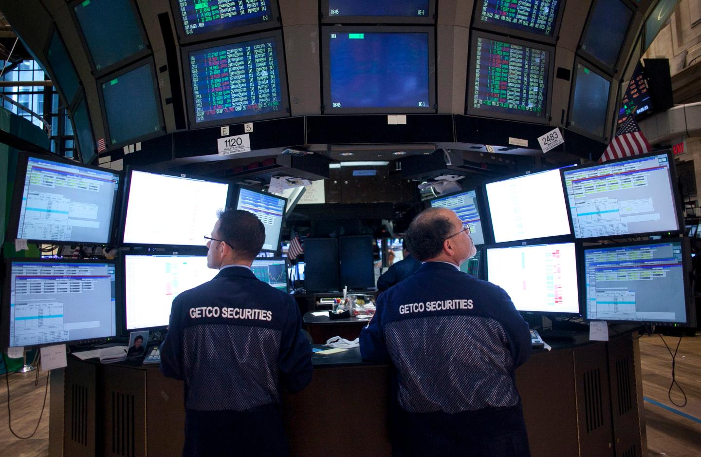Volatile Trading Day On Wall Street As Fears Over Euro Zone Continue
