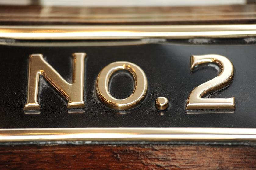 No. 2 plaque
