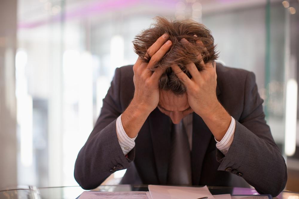 frustrated businessman