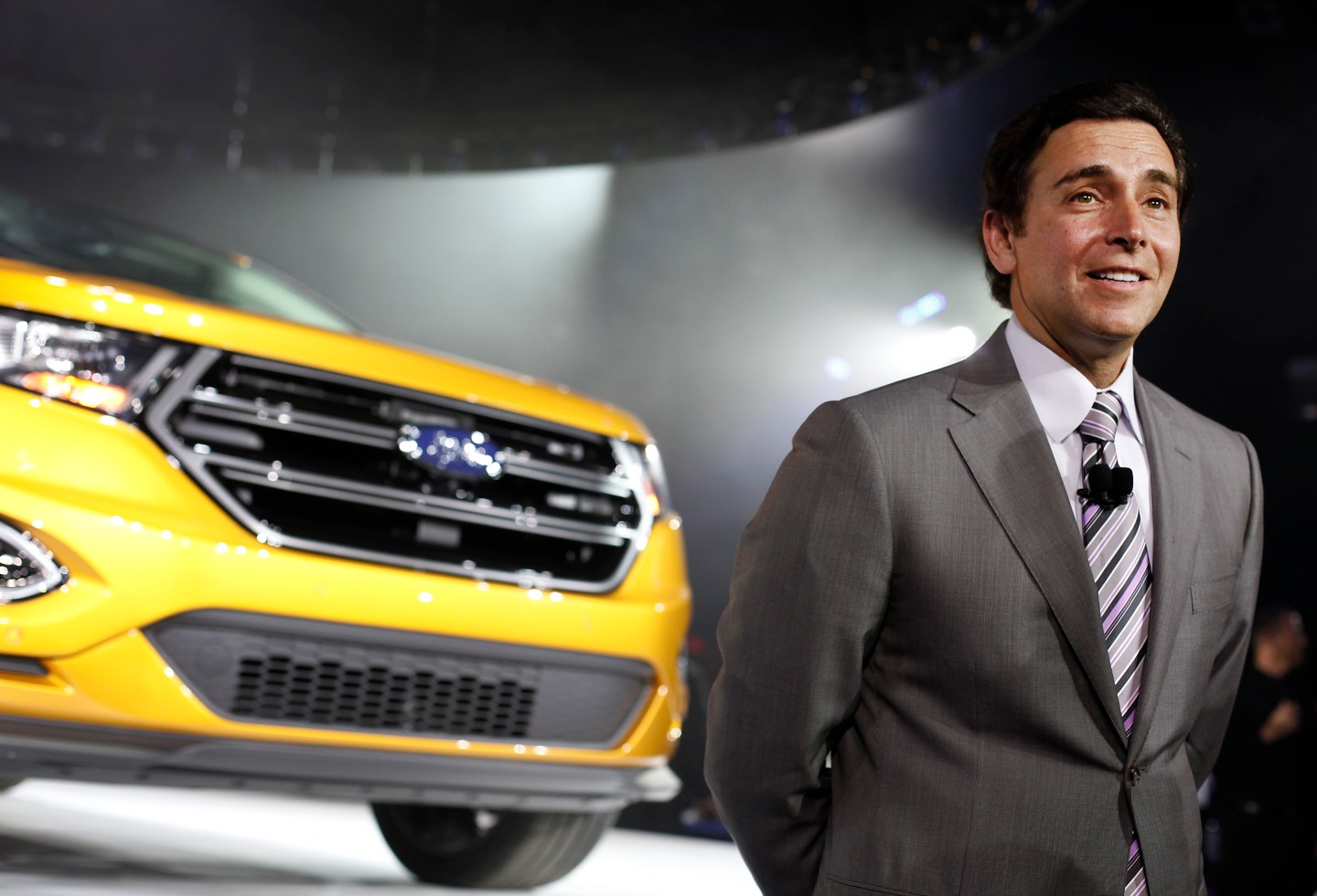 Incoming Ford CEO Mark Fields Unveils New 2015 Ford Edge