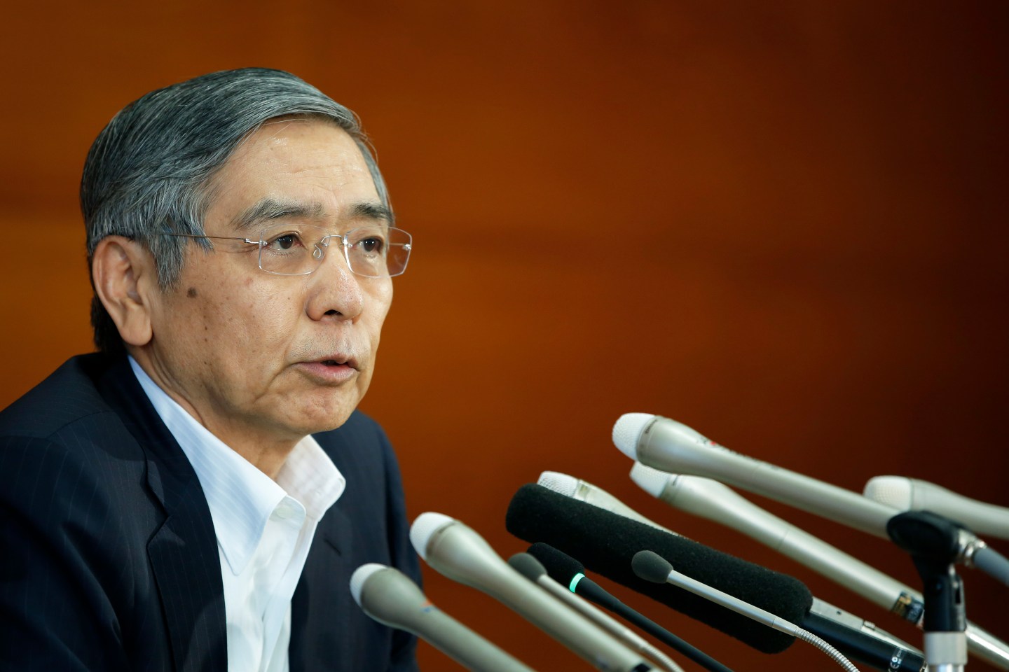 Bank Of Japan Governor Haruhiko Kuroda News Conference