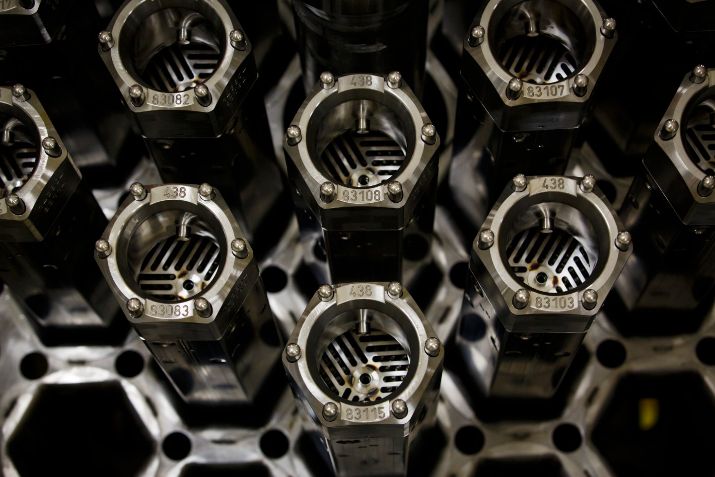 Fuel rods at a nuclear power plant in Dukovany, Czech Republic. A wave of startup companies aims to improve nuclear power with new technologies and materials.