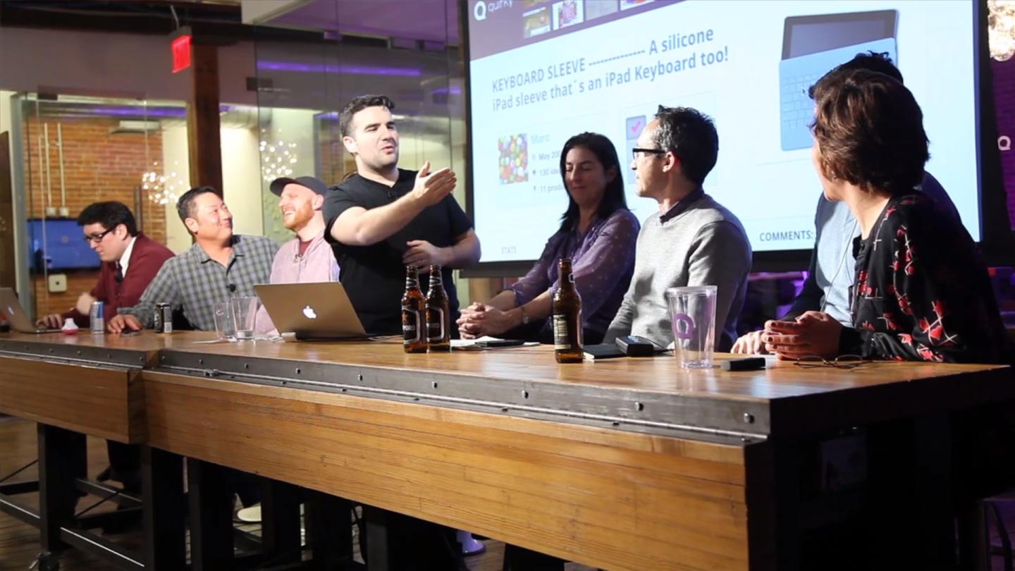 Ben Kaufman, Quirky's founder and chief executive, presides over one of the company's weekly product evaluations.