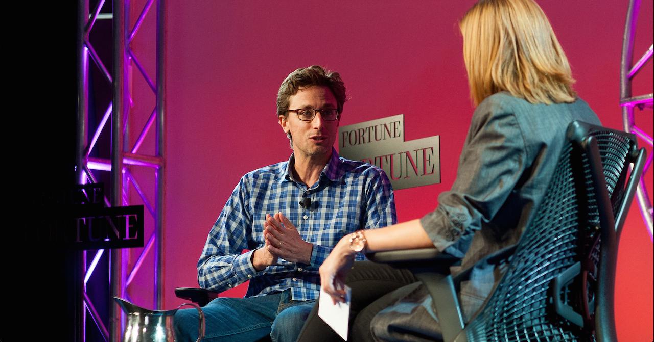 BuzzFeed CEO Jonah Peretti talks with Fortune senior writer Jessi Hempel at Fortune Brainstorm Tech in Aspen, Colorado.