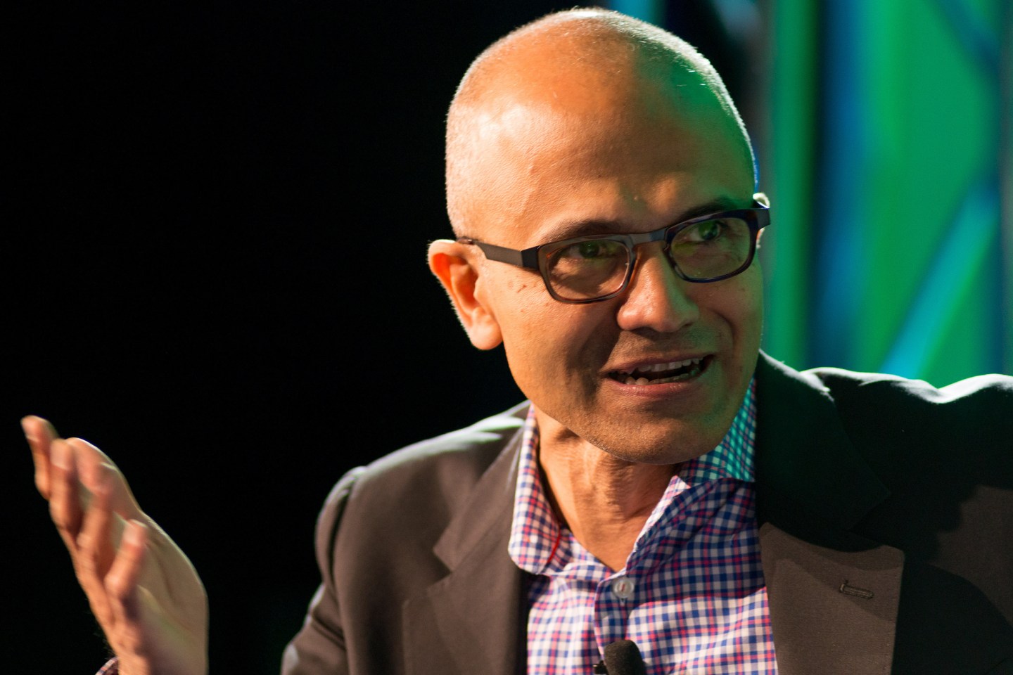 Microsoft CEO Satya Nadella speaks at Fortune Brainstorm Tech in Aspen, Colorado on July 14, 2014.