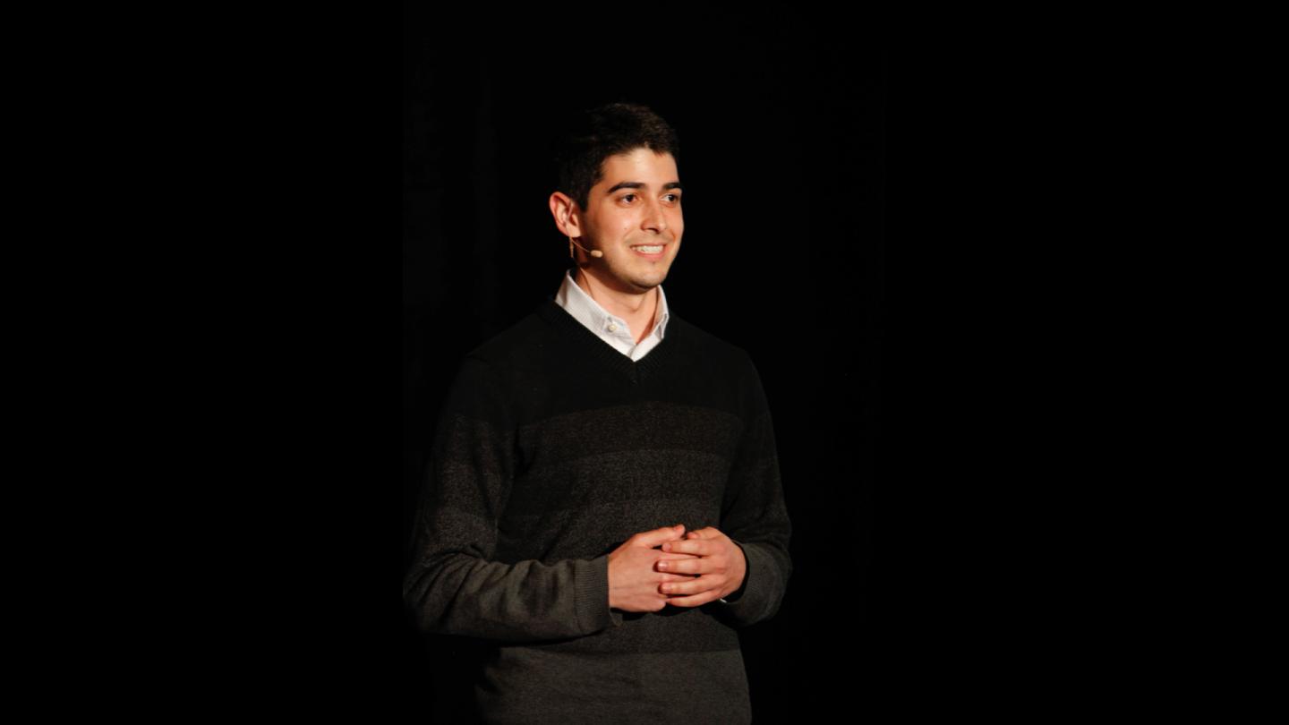 Nandu Madhava, chief executive of mDhil, speaking at an industry event in Austin, Texas in March 2012.