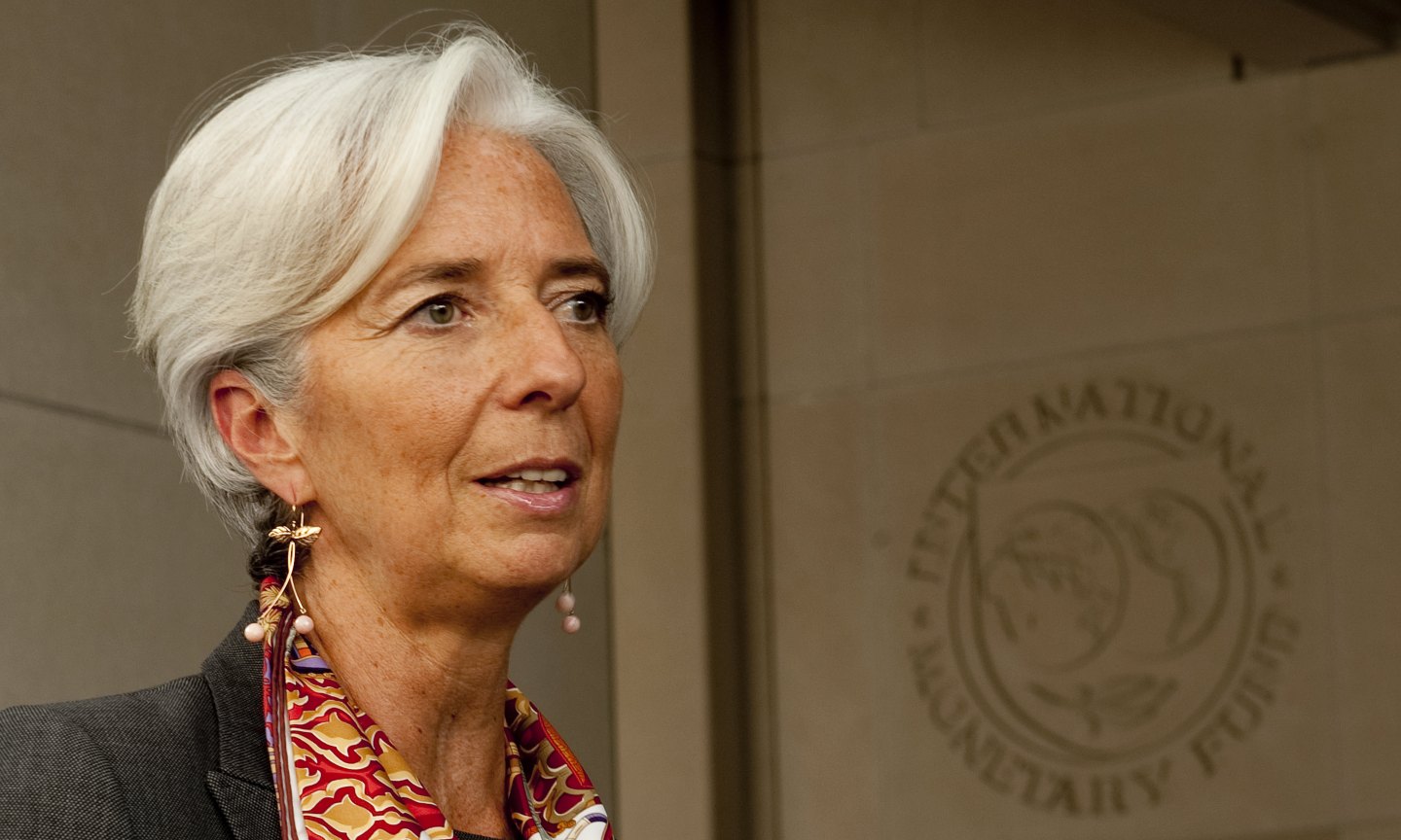 French Finance Minister Christine Lagard