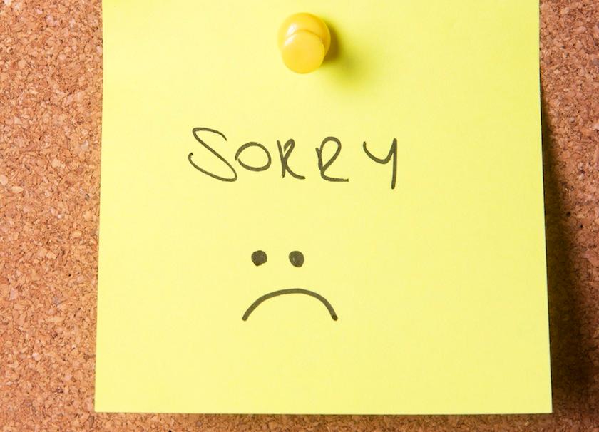 sorry apology note