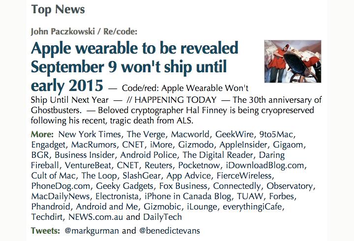 Report: Apple’s wearable won’t ship before 2015
