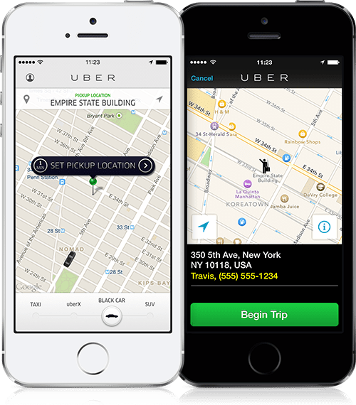 Uber iPhone duo 2014