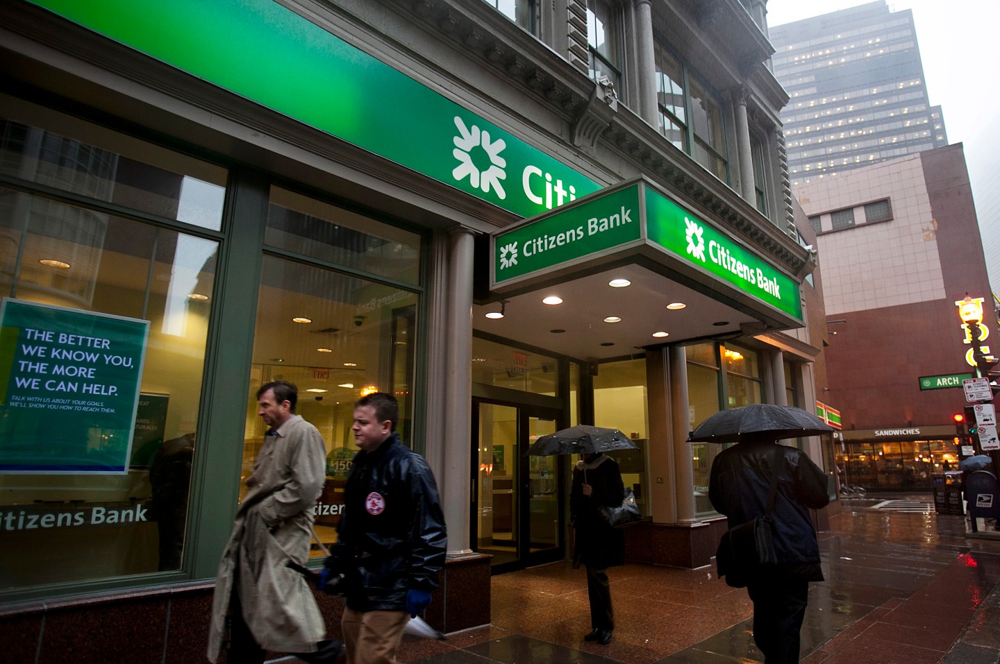 Citizens Financial Group Inc. Branches As RBS Plans To Sell Its Stake In The Bank
