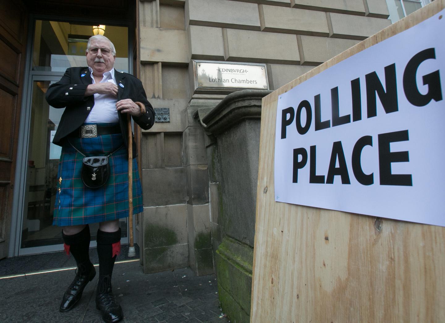 People Of Scotland Take To The Polls To Decide Their Country's Fate In Historic Vote