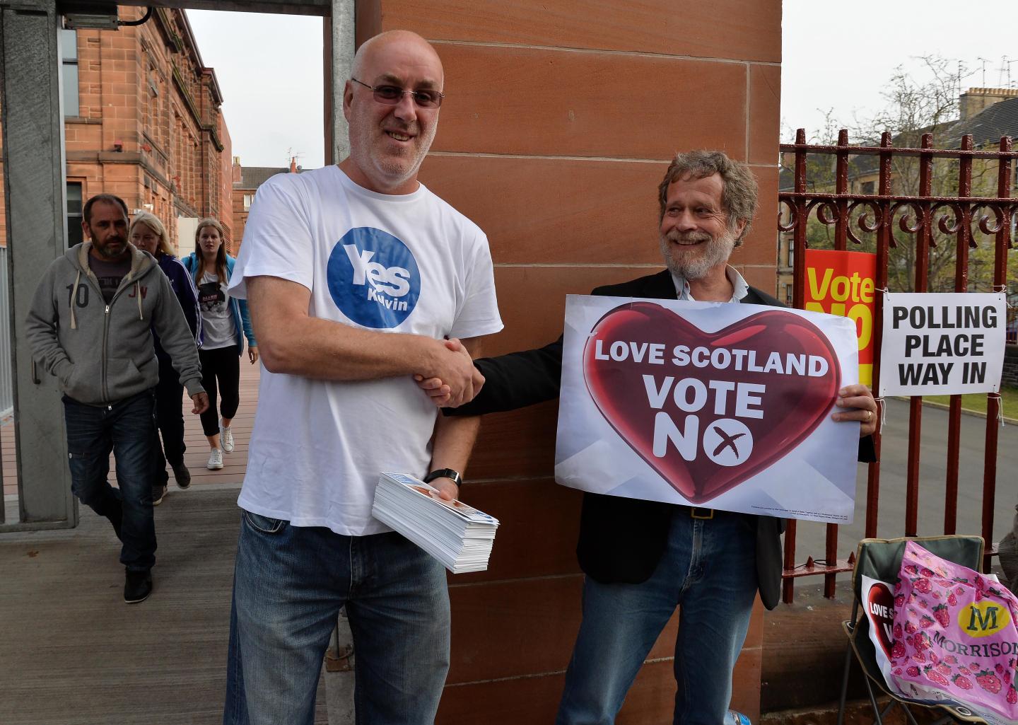 People Of Scotland Take To The Polls To Decide Their Country's Fate In Historic Vote