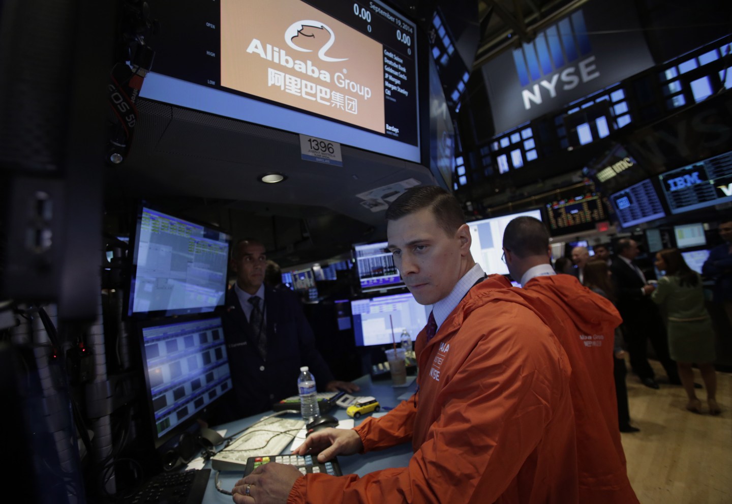 Alibaba Group Holding Ltd. Executives Attend IPO Ceremony At The NYSE