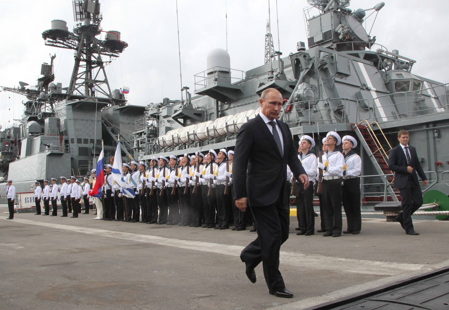 Russian President Vladimir Putin Visits New Naval Base Of Black Sea Fleet In Novorossiysk