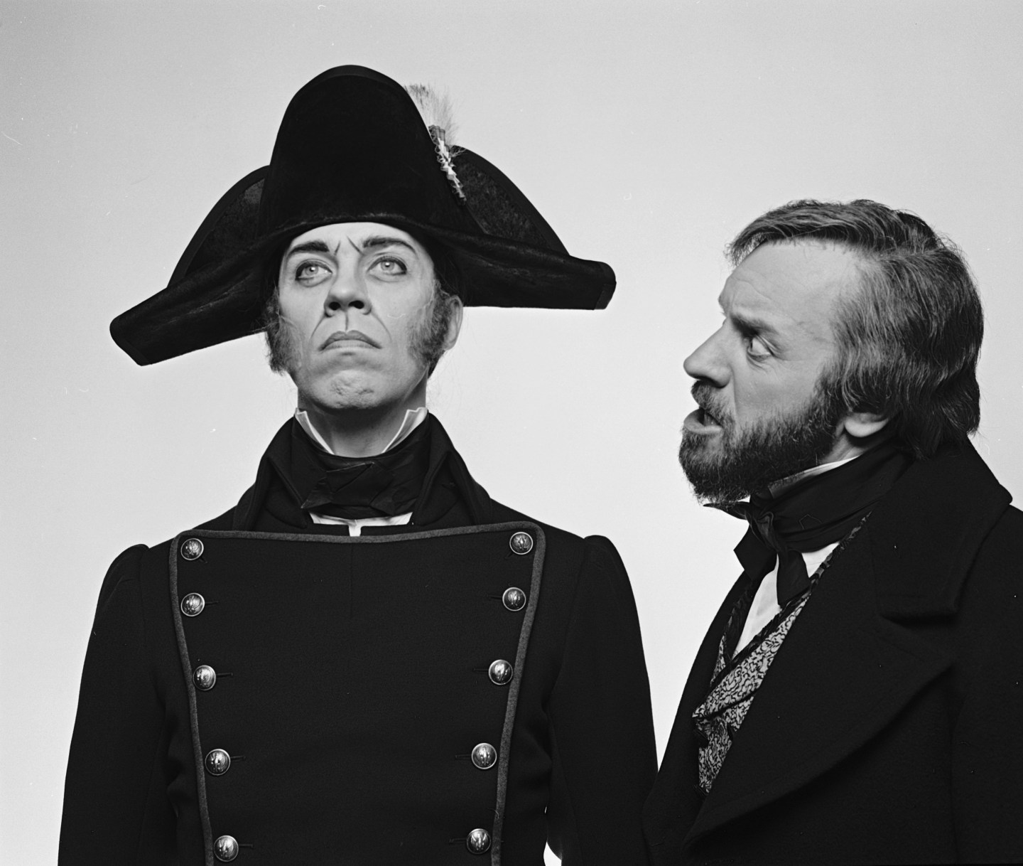 Colm Wilkinson and Terrence Mann in "Les Miserables"