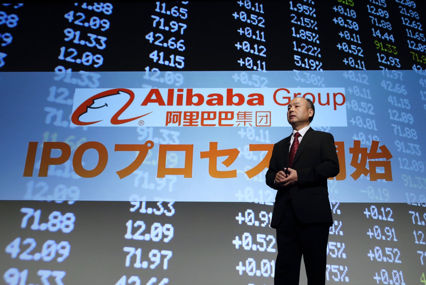 SoftBank Chief Executive Officer Masayoshi Son Earnings News Conference