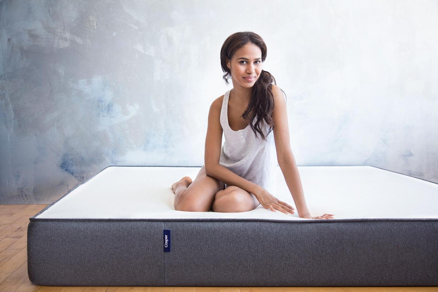 Woman on Casper mattress