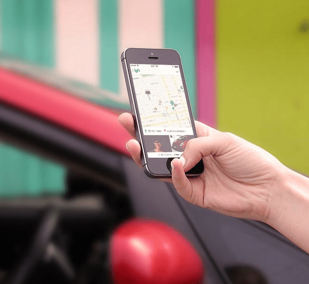 The Lyft mobile application.