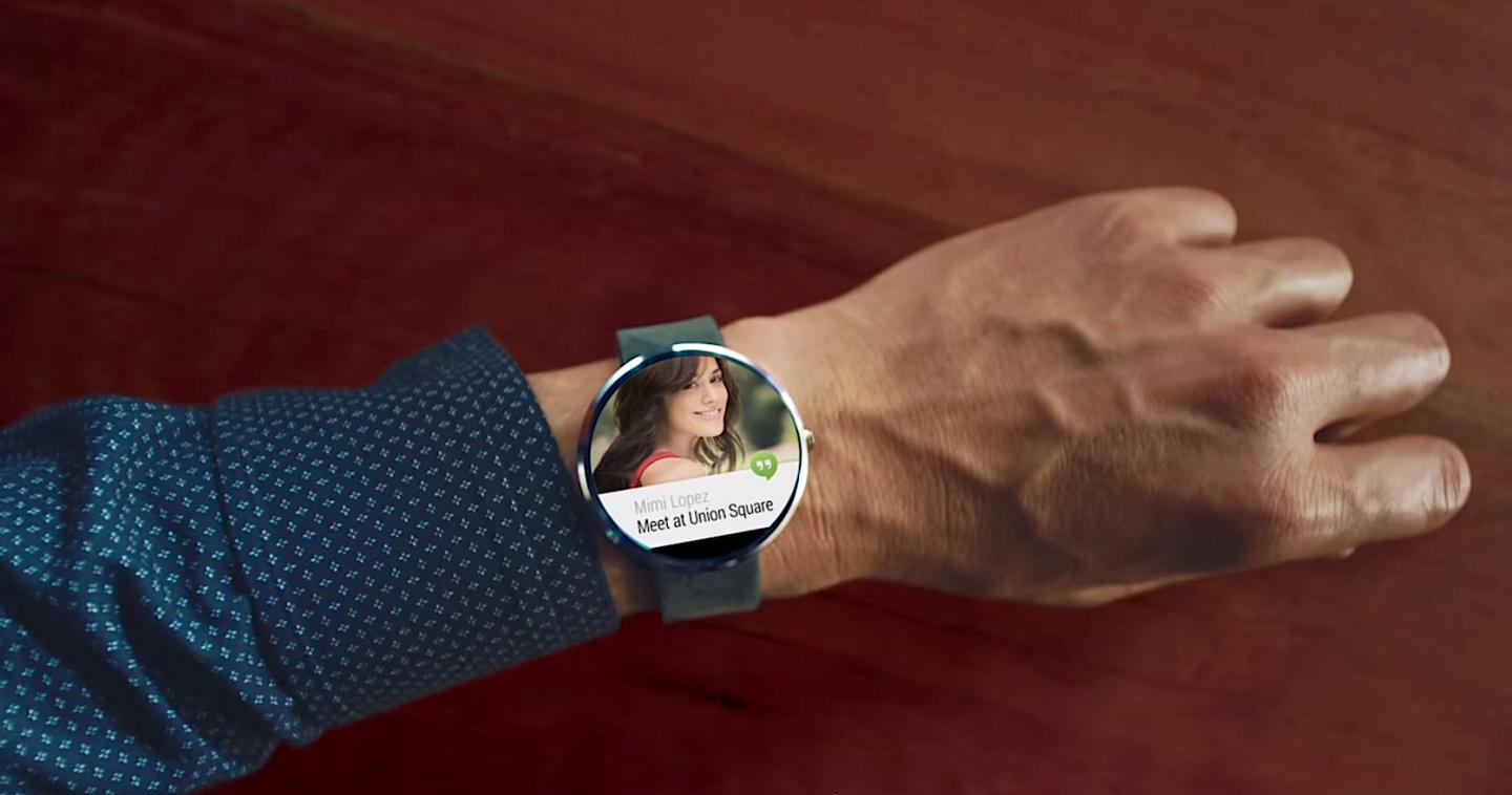 Motorola Moto 360 smart watch (screenshot)