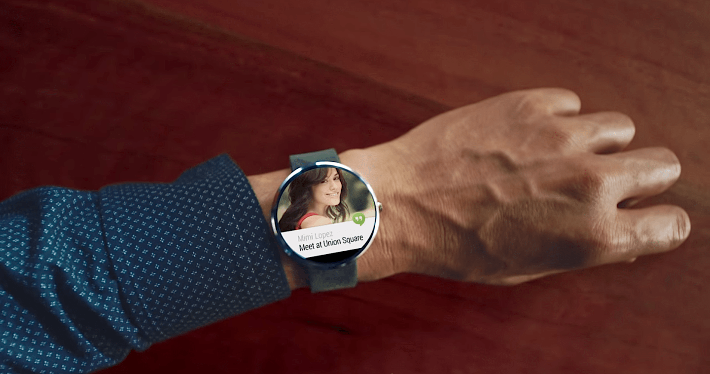 Motorola Moto 360 smart watch (screenshot)