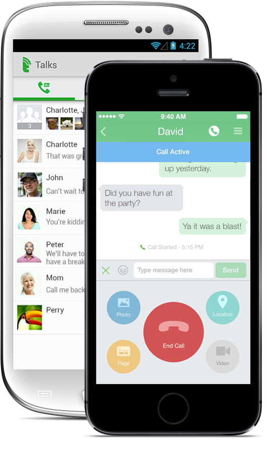 Talkray messaging app