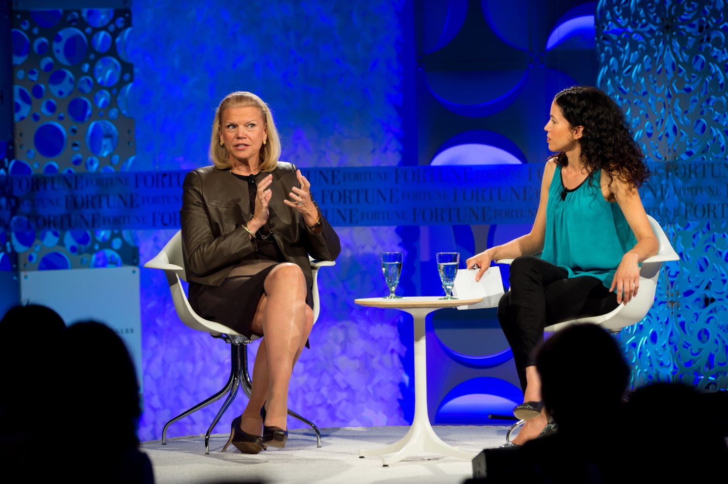 IBM CEO Ginni Rometty and Fortune senior writer Michal Lev-Ram at the 2014 Most Powerful Women Summit.